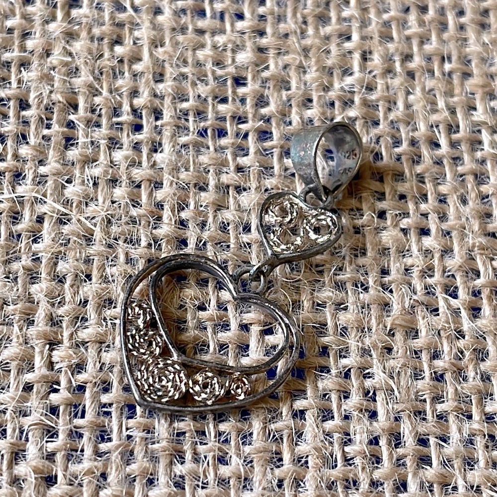 Antique 925 sterling silver pendant